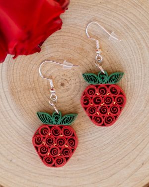 Boucles d'oreilles "Fraises"