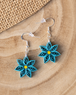 Boucles d'oreilles "Myosotis"